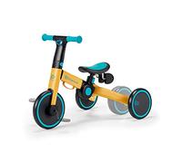 Kinderkraft 4TRIKE Tricycle 3en1 Pliable, dès 12 Mois, jusqu'à 25 kg, Jaune