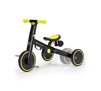 Kinderkraft 4TRIKE Tricycle 3en1 Pliable, dès 12 Mois, jusqu'à 25 kg, Noir
