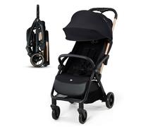 Kinderkraft APINO Poussette Légère, Ne Pèse Que 7,5 kg, Poussette De Voyage, Pliage automatique, AUTO FOLDING, Facile À Pince, Dossier Réglable En Position Allongée, poids maximum jusqu'à 24 kg, Noir