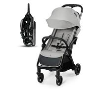 Kinderkraft APINO Poussette Légère, Ne Pèse Que 7,5 kg, Poussette De Voyage, Pliage automatique, AUTO FOLDING, Facile À Pince, Dossier Réglable En Position Allongée, poids maximum jusqu'à 24 kg, Gris