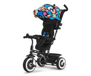 Kinderkraft Aston Tricycle Bébé Évolutif, Draisienne Évolutif, Trike Bebe, Velo Poussette Bebe Évolutif, Velo Enfant 5 Ans, De 9 Mois, Compact, Accessoires Pratiques, Capote Pliante, Multicolor