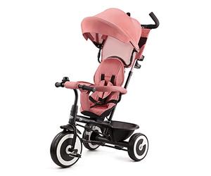 Kinderkraft Aston, Tricycle évolutif, dès 9 Mois, Capote Pliante, Rose