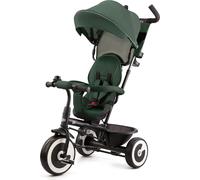 Kinderkraft ASTON - Tricycle - siège pivotant - grandes roues indestructibles - pliable - ceintures de sécurité - poignée parentale réglable - accessoires - vert