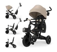 Kinderkraft Aveo 2 Pro Tricycle Évolutif 6en1, dès 9 Mois, Pliable, Beige