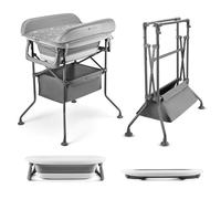 Kinderkraft Baignoire avec table à langer Bubbly Grey