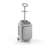 Kinderkraft Cabby Valise Enfant 2 en 1, Bagage Cabine, Roues LED, Gris