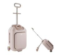 Kinderkraft Cabby Valise Enfant 2 en 1, Bagage Cabine, Roues LED, Or