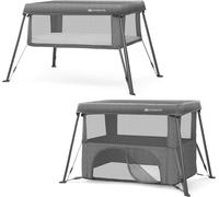 Kinderkraft Cami Lit Parapluie 3 En 1, Lit Bébé Avec Matelas, De La Naissance, Fonction De Parc, Facile À Plier, Un Sac De Voyage Inclus, 2 Niveaux De Matelas, Gris