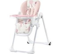 Kinderkraft Chaise haute bébé YUMMY Plateau réglable Tablette amovible Roulettes - rose Rose G