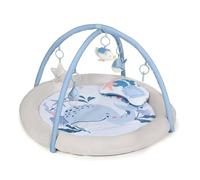Kinderkraft COZYPLAY Tapis d'Éveil pour Bébé, avec Jouets d'activation, Tapis en Peluche, Lavable en Machine, Facile à Ranger, 2 Arceaux Souples, Nordic Breeze