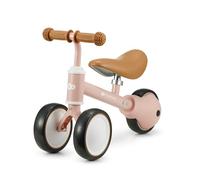 Kinderkraft Cutie Draisienne en Métal, Vélo 3-en-1, Vélo sans Pédales, Vélo Bébé, Siège Réglable (de 26 à 28 cm)., Sûr et Pratique, Poids léger, Trois Roues, 1 an à 15 kg, Rose