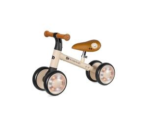 Kinderkraft Cutie Flash Draisienne d'apprentissage sans pédales, Roues avec lumières LED, Design Moderne, Construction sûre, pour Enfants à partir de 1 an, Beige