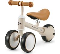 Kinderkraft CUTIE Tricycle - Mini tricycle/toboggan - Selle réglable - Pneus EVA - Léger et compact - A partir de 1 an - Châssis en acier - Beige