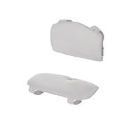 Kinderkraft ENOCK Coussin de chaise haute bébé, Sangles de fixation, Facile à nettoyer, 2 Coussins très doux, Fabriqués dans une matière agréable au toucher, Gris
