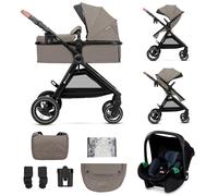Kinderkraft ESME Poussette 3en1 avec Siège Auto Mink PRO i-Size, Beige