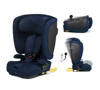Kinderkraft Siège Auto FIX2GO i-Size 76-150 cm - 15 mois à 12 ans - ISOFIX - Dossier Pliable - Facile à Transporter - Bleu