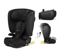 Kinderkraft FIX2GO Siège enfant i-size, 76-150 cm avec base Isofix, top tether, sensor électroniques, jusqu'à environ 12 ans, systèmes de sécurité, sellerie haut de gamme, inclinable, Noir