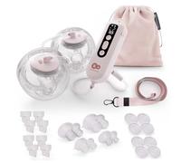 Kinderkraft Tire-lait électrique GENTLEFLOW double – 3 modes, 9 niveaux, 5 tailles 17–27 mm, Rosa