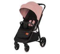 Kinderkraft GRANDE PLUS Poussette Canne dès la Naissance jusqu’à 22 kg, Pliage d'une seule main, Position allongée, Capote extensible, 4 Roues amorties, Rose