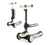 Kinderkraft Halley 2 in 1 Scooter for Kids, 3 Wheel Scooter, Balance Bike, Easy Folding, 2 Front Flashing Wheels, Adjustable Handlebar, Easy to Handle Weighs Only 3 kg