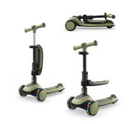 Kinderkraft Trottinette évolutive 2-en-1 HALLEY 2 avec siège vert