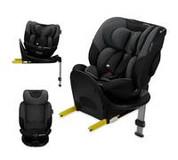 Kinderkraft I-FIX i-Size, Siège auto 5 en 1, 40-150 cm, De la naissance à 12 ans, H-GUARD+, Dernières normes de sécurité, Mousse EPP, s'adapte à l'enfant, Rotation facile à 360°, Noir