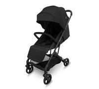 Kinderkraft INDY 3 poussette canne légère et compacte dès la naissance, pliage une main CLICK & FOLD, jusqu’à 15 kg, urbaine, dossier inclinable, harnais 5 points, Noire