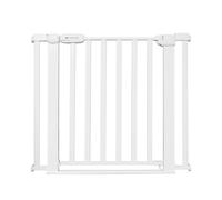 Kinderkraft Lock & GO, barrière de sécurité Enfants 75-103 cm, sans perçage, Double Verrouillage, Porte 90°, système Keep Open, Flat Step, Installation Facile, Blanc