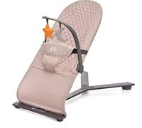 Kinderkraft MIMI - Chaise longue pour bébé - dossier à 3 positions - légère et pliable - design scandinave - matériau doux - beige