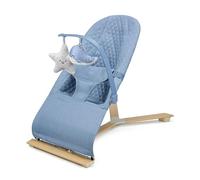 Kinderkraft MIMI Transat bébé, Balancelle de La Naissance à 9 Mois, Dossier réglable sur 3 niveaux, Pliable à plat, Facile à transporter, Arche avec jouets, Nordic Breeze