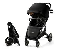 Poussette combinée - KINDERKRAFT - MITZY Noir - Siège XL amorti - Réglages dossier et repose-pieds