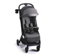 Kinderkraft NUBI 2 Poussette légère, jusqu'à 22 kg, poussette pliable automatique, capote imperméable avec filtre UPF50+, poids léger (8 kg), position allongée, ceintures de sécurité à 5 points, Gris
