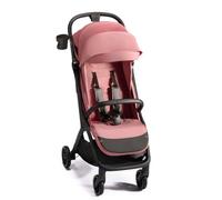 Kinderkraft NUBI 2 Poussette légère, jusqu'à 22 kg, poussette pliable automatique, capote imperméable avec filtre UPF50+, poids léger (8 kg), position allongée, ceintures de sécurité à 5 points, Rose