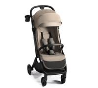 Kinderkraft NUBI 2 Poussette légère, jusqu'à 22 kg, poussette pliable automatique, capote imperméable avec filtre UPF50+, poids léger (8 kg), position allongée, ceintures de sécurité à 5 points, Beige