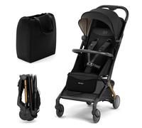 Kinderkraft PILOT 2 Poussette citadine, Poussette Légère, Système de Pliage Innovant, Petites Dimensions après Pliage, Roues avant Pivotantes, Noir