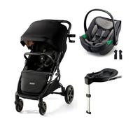 KINDERKRAFT - Poussette Duo Mitzy + Casy I-care + Base Isofix Noir
