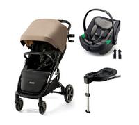 KINDERKRAFT - Poussette Duo Mitzy + Cosy I-care + Base Isofix Beige