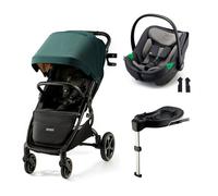 KINDERKRAFT - Poussette Duo Mitzy + Cosy I-care + Base Isofix Vert
