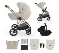 KINDERKRAFT - Poussette multifonction - PRIME 3 - 3 en 1 - 4 roues - beige