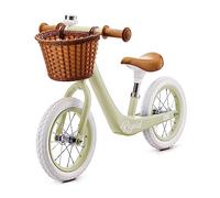 Kinderkraft RAPID Draisienne en Métal, Vélo sans Pédale, Velo Bebe, Siège Réglable, Style Rétro, Pour les enfants de 3 ans à 35 kg, Vert