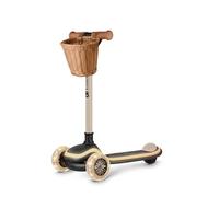 Kinderkraft RKET Trottinette pour Enfants à partir de 1 an, jusqu'à 50 kg, Roues LED, Guidon réglable en Hauteur, Design Moderne, Beige