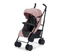Kinderkraft Siesta Poussette légère pour tout-petits, jusqu'à 22 kg, pliable et compacte, entièrement inclinable, position allongée, dès la naissance, housse de pluie, rose
