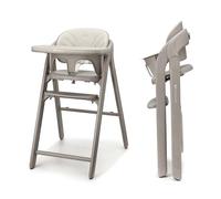 Kinderkraft TINO Chaise Haute 3-en-1, Réglable, Harnais 5 Points, Plateau Amovible, Pliable, Facile à Nettoyer, Croît avec l'Enfant, Idéale pour Enfant et Adulte, Beige