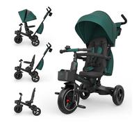 Tricycle - KINDERKRAFT - SPINSTEP 2 PLUS - 6-en-1 - Siège 360° CLICK & TWIST - Poignée parentale télescopique