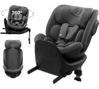 Kinderkraft Xrider2 I-Size 40-125 Cm, Siège Auto Bébé 0 À 25 Kg Évolutif, 0-7 Ans, Isofix 360° Pivotant, Fwf, Rwf, Protections Latérales, Harnais Internes À 5 Points, Gris