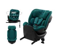 Kinderkraft XRIDER2 I-SIZE 40-125 cm, Siège auto bébé 0 à 25 kg évolutif, 0-7 ans, Isofix 360° pivotant, FWF, RWF, Protections latérales, Harnais Internes à 5 Points, Vert