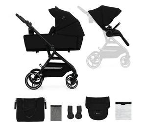 Kinderkraft Yoxi wózek wielofunkcyjny 2w1 Pure Black