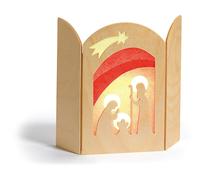 Kinderkram Wooden Silhouette - Birth of Jesus (Joseph & Mary, Manger)
