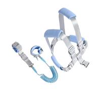 Kinderleine Mit Geschirr - PU + Polyester 3D-Netz | Anti-Verlust Sicherheitsgurt Für AB 12 Monaten | Verstellbare Kabellänge 1,5/2/2,5 M | Blau & Rosa