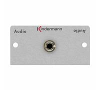 Kindermann 7444000511 Audio 3.5 mm jack panel with cable Bu/Bu KINDERMANN 7444-511, 50x25mm